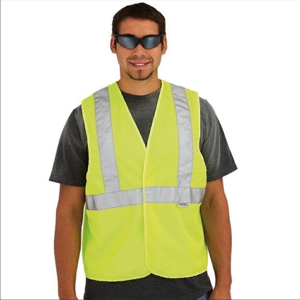 3M High-Visibility Yellow Reflective Personal Safety Vest Bundle of 3